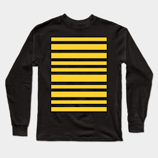 Yellow stripes, horizontal sunny striped pattern Long Sleeve T-Shirt